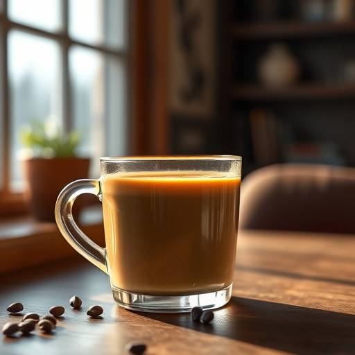 Café americano servido en una taza grande.